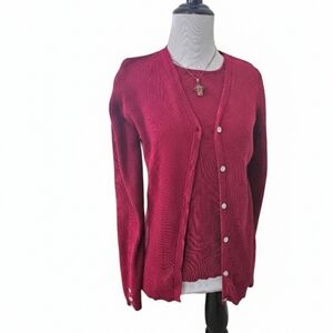 2-Piece Set: Coldwater Creek Women's Cotton Silk Ribbed Knit Sweater Set